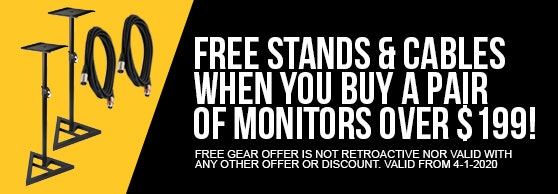 Buy 2 Powered Monitors > 199, get 1 USS-MS70PLUS or PROX-X-MS12 Free and 2 ACE-PH-PHM10 Free