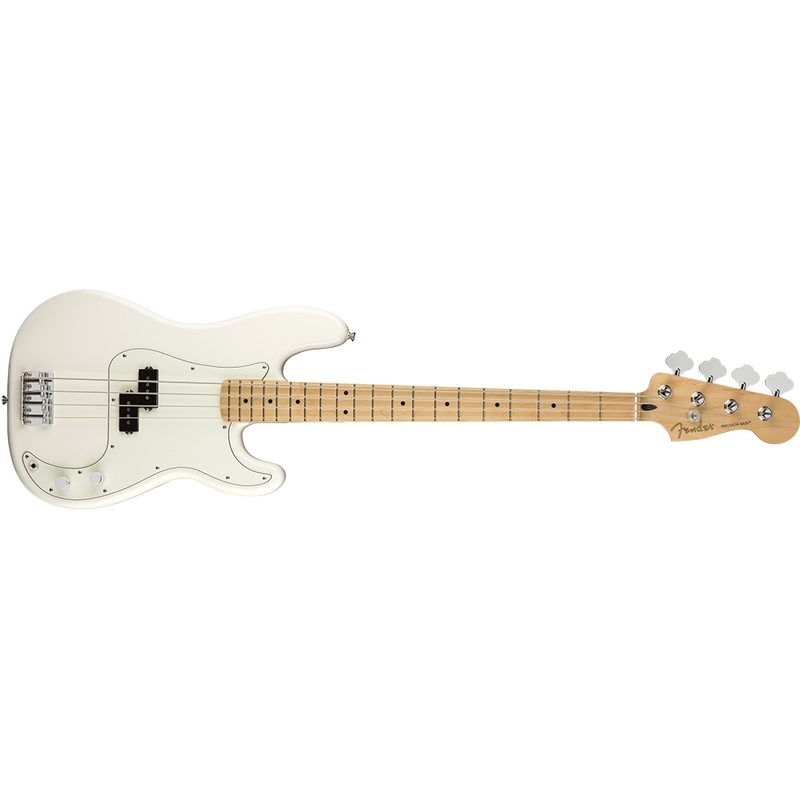 Fender Player Precision Electric Bass, Maple Fingerboard - Polar White