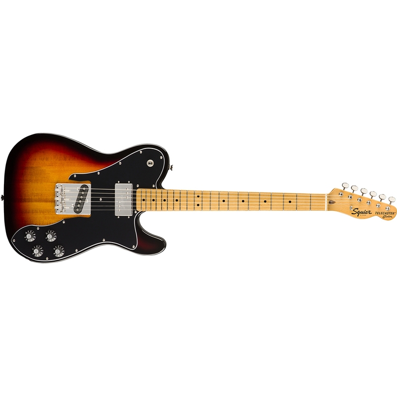 Squier by Fender Classic Vibe '70s Telecaster Custom Electric Guitar, Maple Fingerboard, 3-Color Sunburst