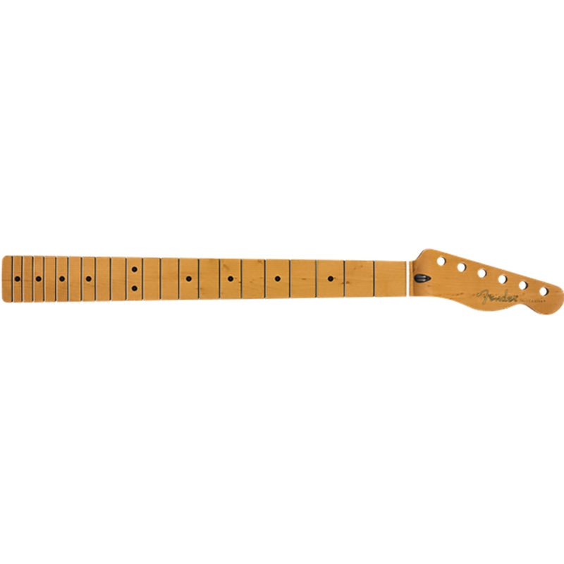 Fender Roasted Maple Telecaster Guitar Neck, 21 Narrow Tall Frets, 9.5", Maple, C Shape