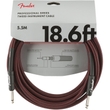 Fender Professional Series Instrument Guitar Bass Cable, 18.6', Red Tweed