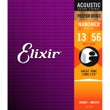 Elixir 16102 Nanoweb Phosphor Bronze Medium Acoustic Guitar Strings (13-56)
