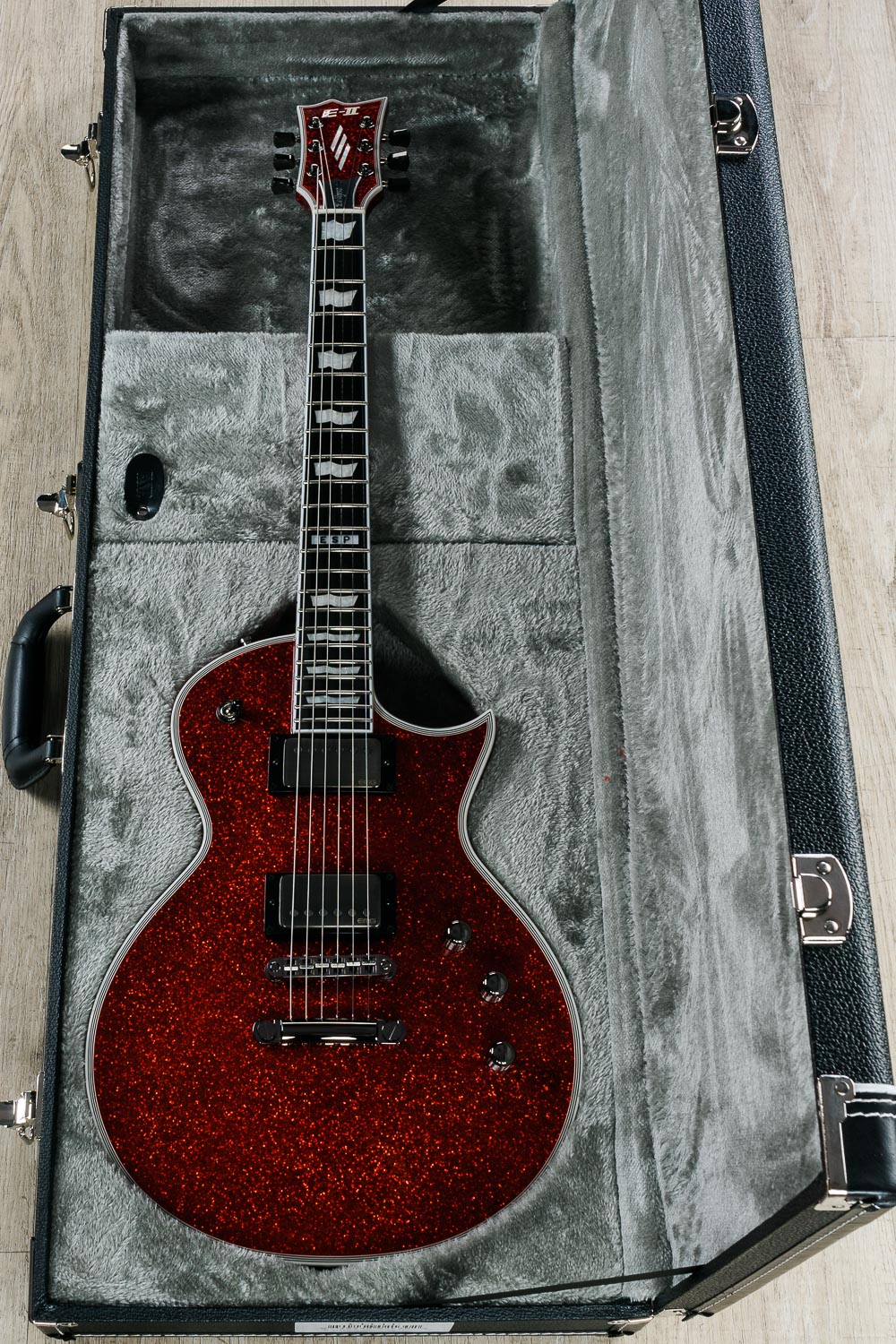 Esp E Ii Eclipse Db Electric Guitar Ebony Fingerboard Red Sparkle