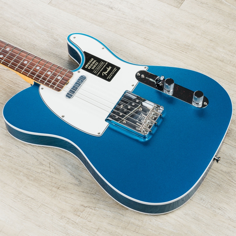 Fender American Original '60s Telecaster Guitar, Rosewood Fingerboard, Lake Placid Blue