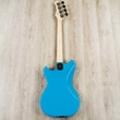 G&L Fallout Bass Launch Edition 30'' Short Scale Bass Guitar, Caribbean Rosewood Fretboard, Miami Blue