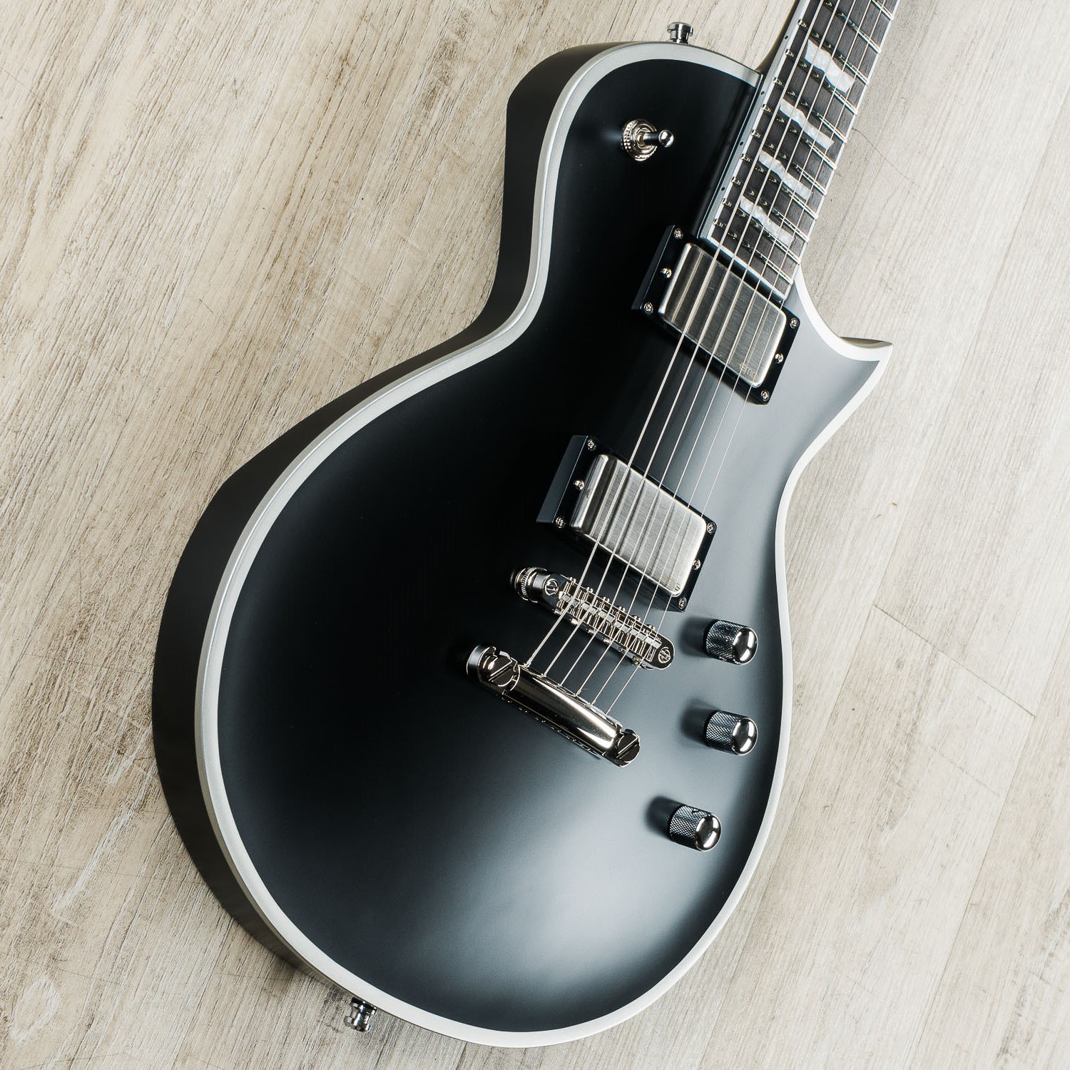 Esp E Ii Eclipse Bb Guitar Ebony Fingerboard Black Satin W Case