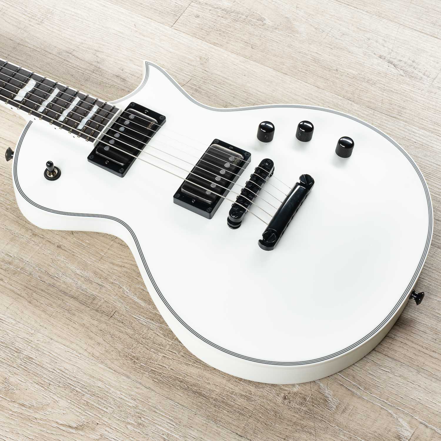 Esp E Ii Eclipse Electric Guitar Ebony Fingerboard Snow White Satin W Case