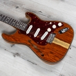 Fender Custom Shop Artisan Cocobolo Thinline Stratocaster NOS Guitar, African Blackwood Fretboard