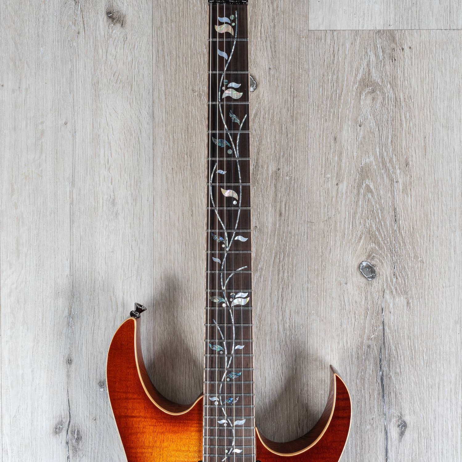 Ibanez Rg8570zbsr Rg J Custom Electric Guitar W Case Macassar Ebony Fretboard Brownish Sphalerite