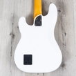 Fender American Ultra Precision Bass Guitar, Maple Fingerboard, Arctic Pearl