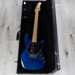 G&L CLF Research Skyhawk Electric Guitar, Maple Fingerboard, Hard Case - Clear Blue