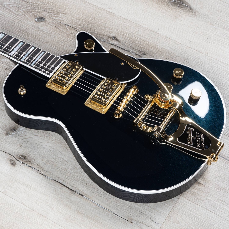 Gretsch G6228TG Players Edition Jet BT Guitar with Bigsby and Gold Hardware, Ebony Fretboard, Midnight Sapphire