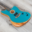 Fender American Acoustasonic Jazzmaster Guitar, Ocean Turquoise, Ebony Fretboard
