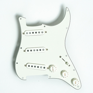 bare knuckle pickups pre wired pickguard for strat mother s milk pickups parchment