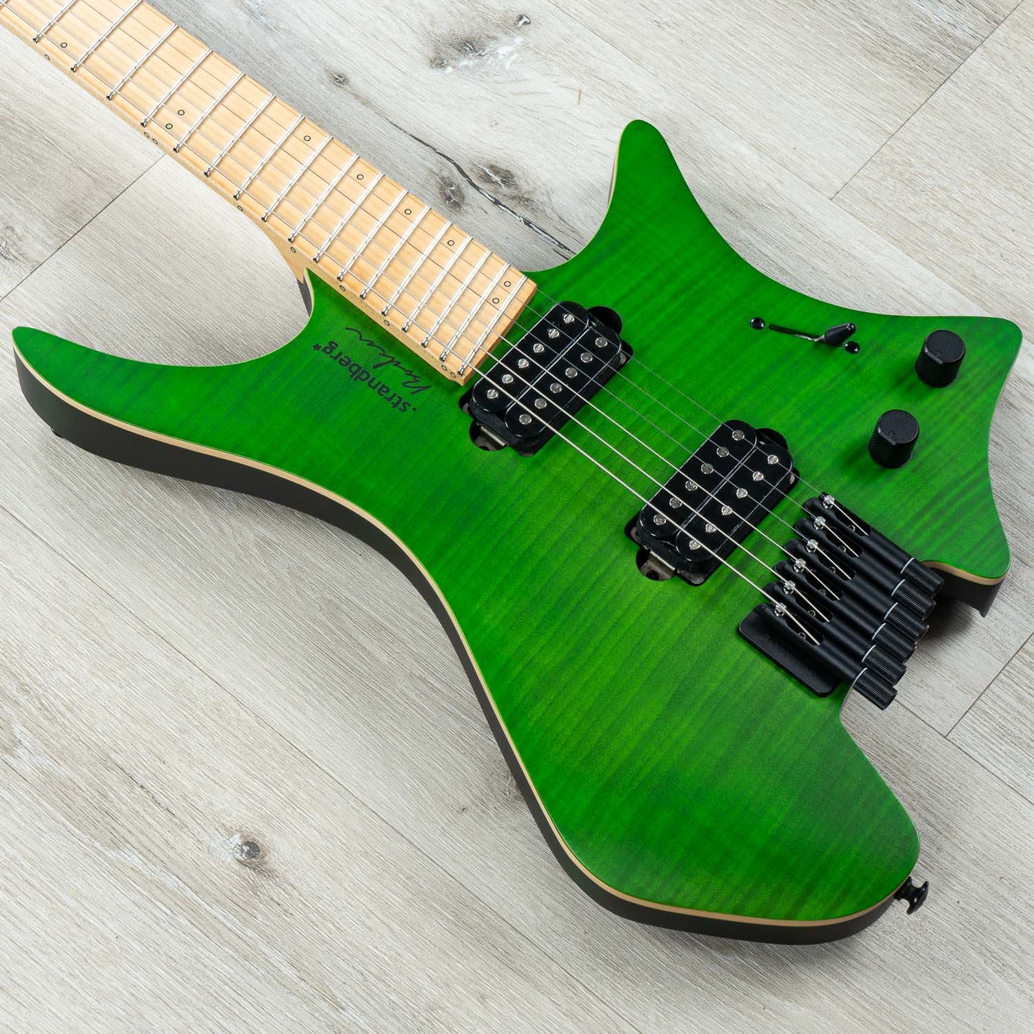 Strandberg Boden Standard NX 6 Headless Multi-Scale Guitar, Quartersawn Maple Neck, Green