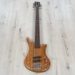 Warwick Teambuilt Pro Series Thumb BO 5-String Bass Guitar, Natural Transparent Satin
