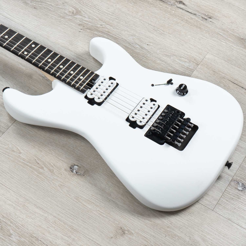 Charvel Jim Root Signature Pro-Mod San Dimas Style 1 HH FR E Guitar, Ebony Fretboard,Satin White
