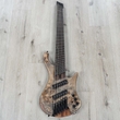 Ibanez EHB1506MSBIF EHB Ergonomic Headless 6-String Multi-Scale Bass Guitar, Panga Panga Fingerboard, Black Ice Flat