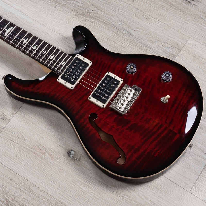 PRS Paul Reed Smith CE 24 Semi-Hollow Guitar, Rosewood Fretboard, Fire Red Burst