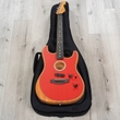 Fender American Acoustasonic Stratocaster Guitar, Ebony Finger board, Dakota Red
