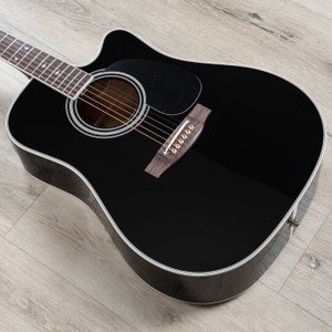 takamine legacy series ef341sc acoustic electric guitar rosewood fretboard black