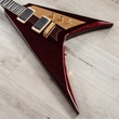 ESP LTD KH-V Kirk Hammett Signature Guitar, Ebony Fretboard, Red Sparkle