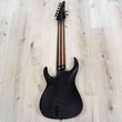 Legator Ninja N8FX 8-String Multi-Scale Guitar, Palemoon Ebony Fretboard, Black Widow