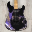 Friedman Cali Guitar, Birdseye Maple Fretboard, Black over Candy Purple over 3-Tone Burst