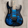 Ibanez Premium JEM77P Steve Vai Signature JEM Guitar, Blue Floral Pattern