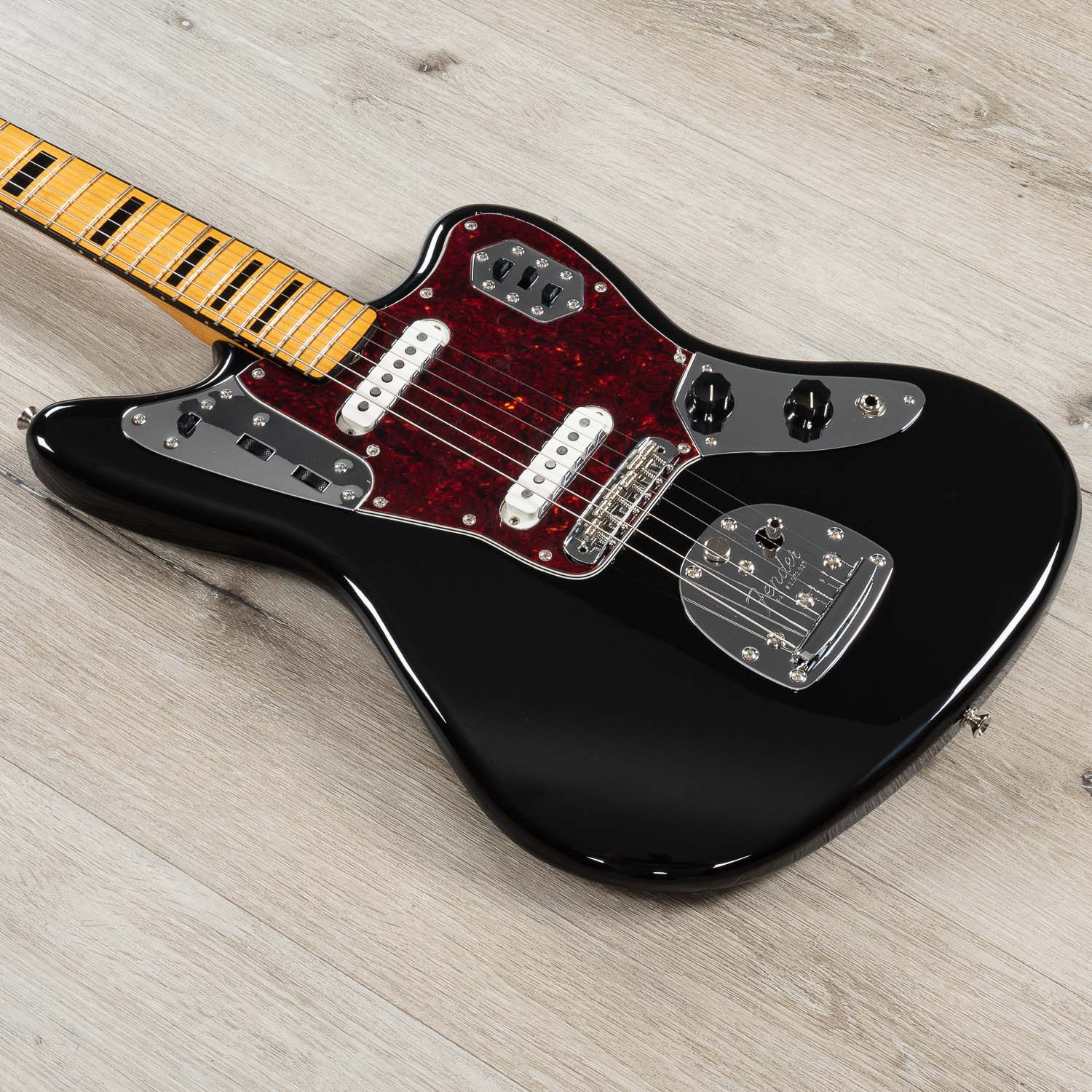 hjemmehørende dræbe kantsten Fender Vintera II 70s Jaguar Guitar, Maple Fingerboard, Black