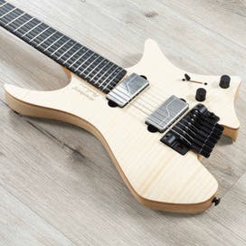 strandberg boden prog nx 7 headless multi scale 7 string guitar natural flame