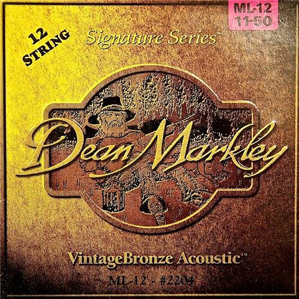 Dean Markley 2204 Vintage Bronze 12 String Medium Light Acoustic