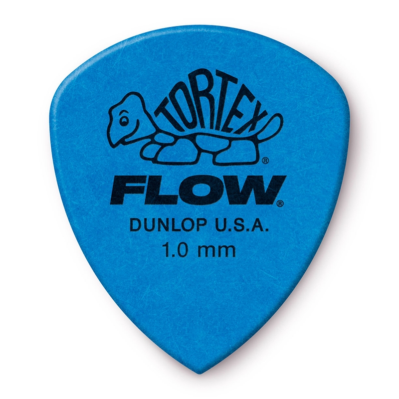 Dunlop 558P100 Tortex Flow Standard Pack, 12 Picks, 1.00mm, Blue