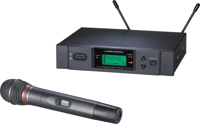 Audio-Technica ATW-3141BD 3000 Series Frequency-agile True Diversity UHF Wireless Handheld Microphone System; Band D (655.500 - 680.375 MHz)