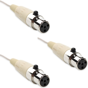 3 osp hs 09 series tan replacement cables for mipro earset mics ta4f