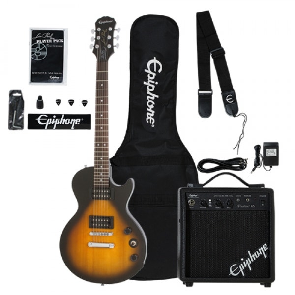 Epiphone Les Paul Player Pack w Amp Accessories Vintage Sunburst