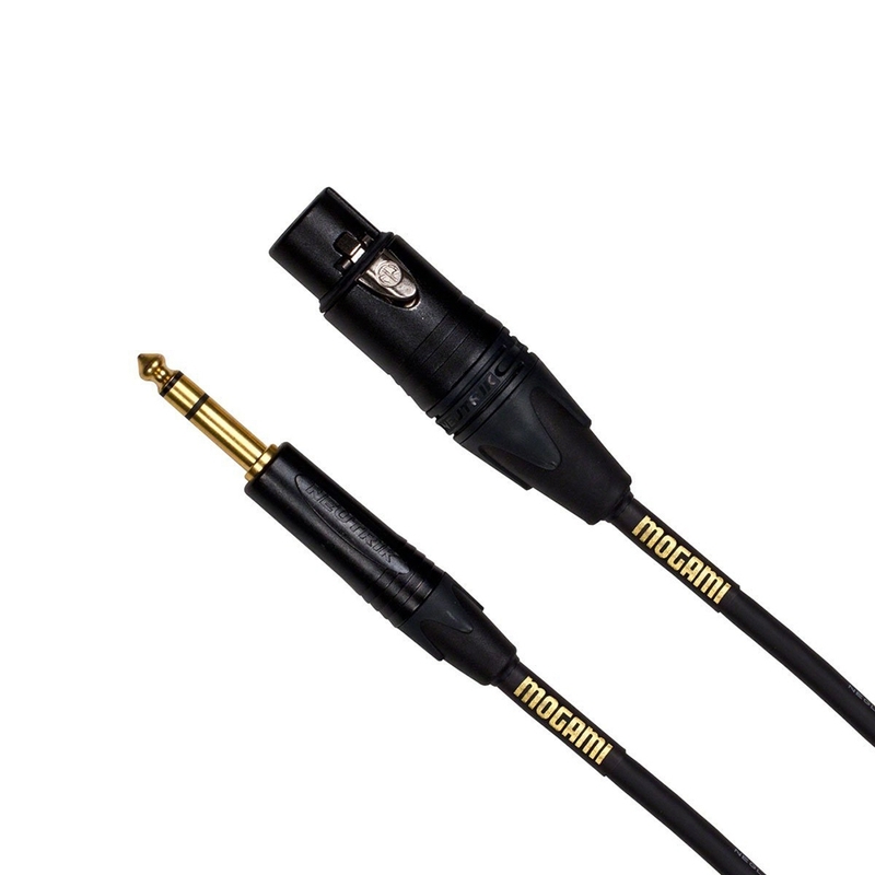 Mogami Gold 1/4" TRS Male to XLR Female Cable - 6 ft