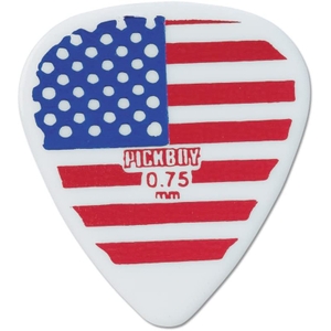pickboy pb78p4m usa american flag guitar pick 10 pack 0 75mm