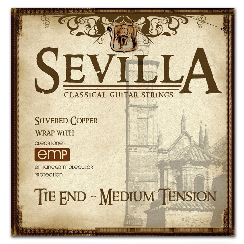 Sevilla 8440 Classical Guitar Strings, Medium Tension, Tie Ends