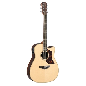 yamaha a3rhc folk cutaway acoustic electric dreadnaught rosewood guitar with hard case natural