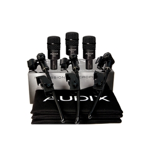 audix d2 trio 3 piece drum microphone package includes dvice mounts and carry pouches
