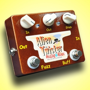 analog alien twister fuzz buffer guitar effects pedal open box