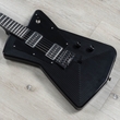 Aluminati Orion Guitar, 3x3 Headstock, Lollar Novel 90 P90s, Black Lucite