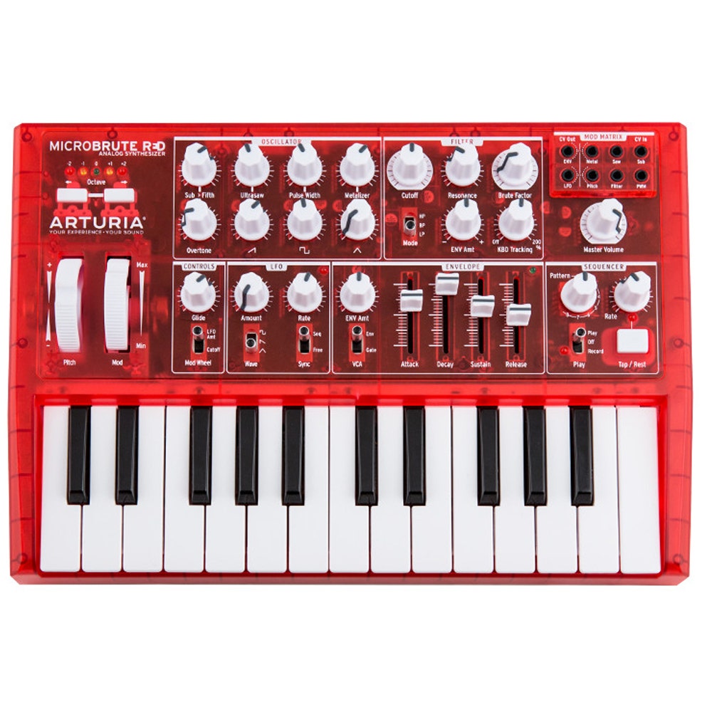 Arturia MicroBrute RED LIMITED EDITION 25-key sintetizzatore analogico 3760033531014 