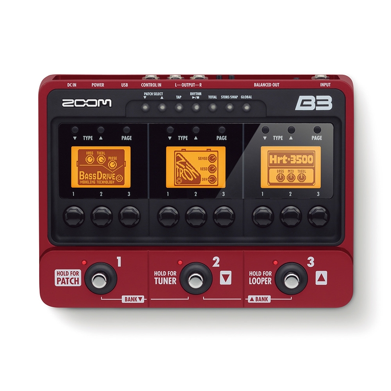 Zoom B3 Bass Effects and Amp Simulator (B-STOCK)