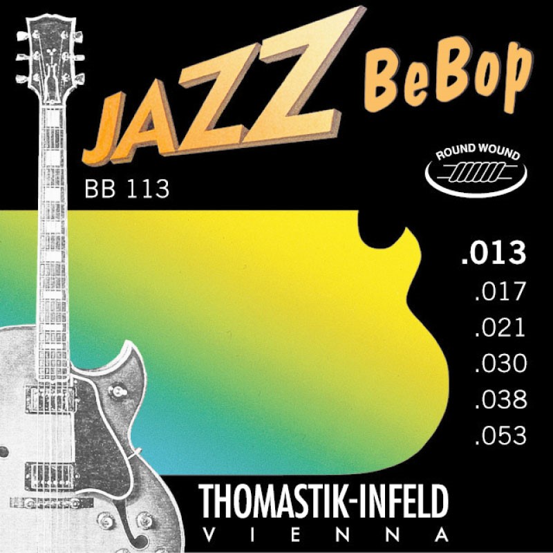 Thomastik-Infeld BB113 Jazz BeBop Round-Wound Electric Guitar Strings, Medium-Light, 13-53