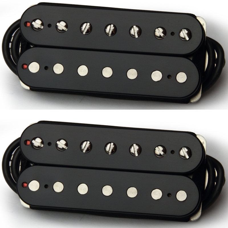 Bare Knuckle Boot Camp Brute Force Humbucker 7-String Open Set, 4-Conductor, Black