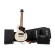Blackstar Carry-On Travel Guitar Pack w/ Fly 3 Bluetooth Mini Combo Amp, Vintage White