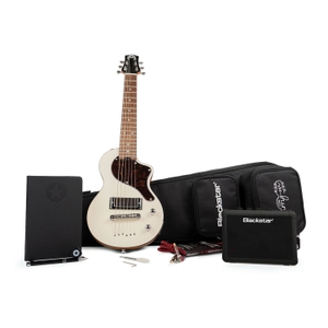 blackstar carry on travel guitar pack w fly 3 bluetooth mini combo amp vintage white
