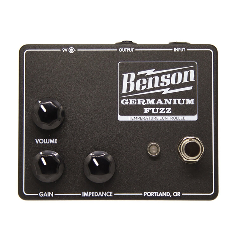 Benson Amps Germanium Fuzz Guitar Effects Pedal, Studio Black
